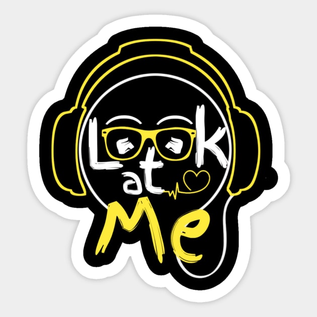 Look at me Sticker by Ashmastyle